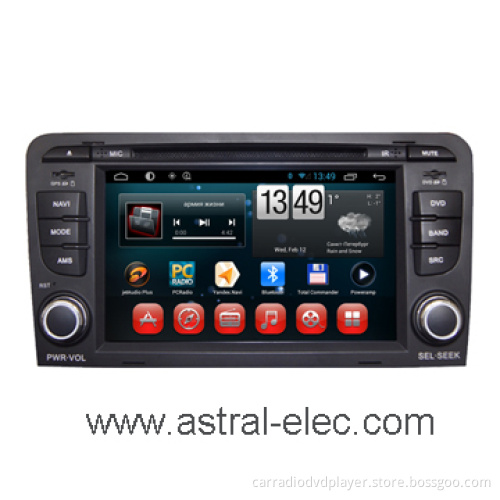OEM Manufacturer Car GPS Multimidia Player for Audi A3, with DVD, Radio, TV, Bluetooth